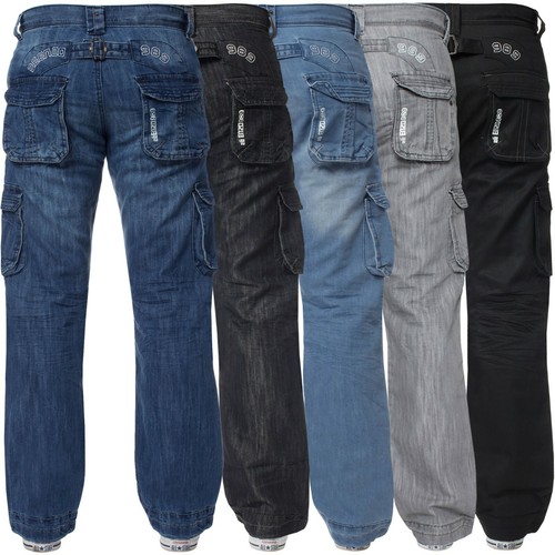 Enzo herren cargo combat jeans - cargo,